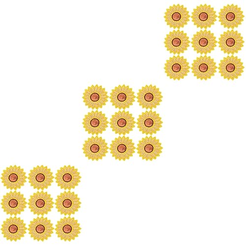 ARTIBETTER 3 Sätze Sonnenblumen Stickerei Patches Bügelflicken Für Kleidung Hot Melt Sticker Für Kreative Designs Und Verschönerung Von Textilien 12 Stück * 3 von Artibetter