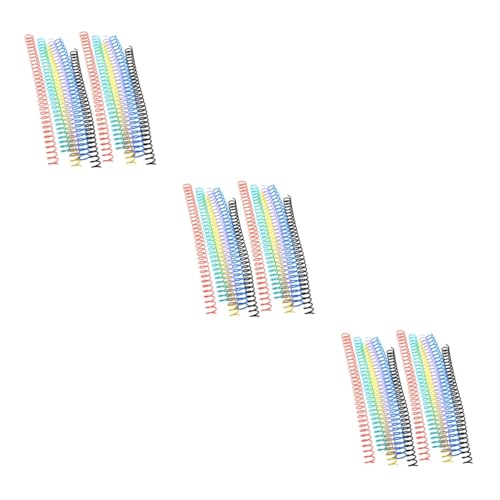 ARTIBETTER 3 Sätze Spulenbuch Bindungsspulen Binderücken Aus Draht Abnehmbare Bindemittelringe Buchbinderbedarf Aktenordner Kreise Notizbuch Spiral- Lose Plastik 12 Stücke * 3 von Artibetter