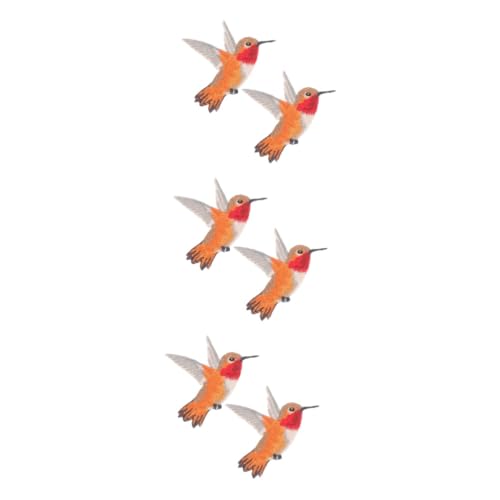 ARTIBETTER 3 Sätze Stoffmontage Dekoration Aufnäher Für Kleidung Patch Stoffflicken Für Kleidung Gestickte Aufnäher Mit Vögeln Vogel-nähflicken Polyesterfaden 2 Stück * 3 von Artibetter