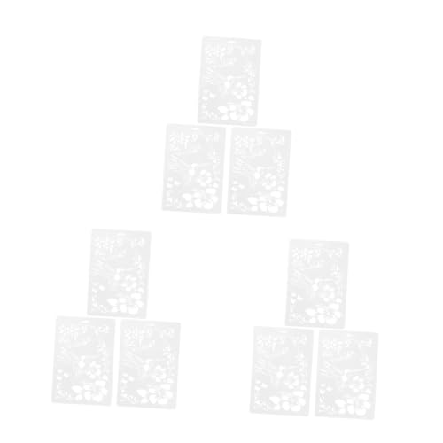 ARTIBETTER 3 Sätze Teiliges Diy Schablonen Für Hummingbird Und Blumenmuster Wiederverwendbare Zeichenschablonen Für Malen Scrapbooking Und Kreative Bastelprojekte 3 Stück * 3 von Artibetter