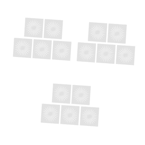 ARTIBETTER 3 Sätze Teiliges Diy Schablonen Mit Sonnenmuster Langlebigem Für Malerei Scrapbooking Und Kreative Projekte Für Bastelarbeiten 10 Stück * 3 von Artibetter