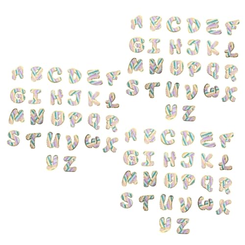 ARTIBETTER 3 Sätze Teiliges Englische Buchstaben Patches Bunte Stickapplikationen Für Kleidung Hüte Taschen Und Diy Nähprojekte Langlebige Und Dekorative Aufnäher 26 Stück * 3 von Artibetter