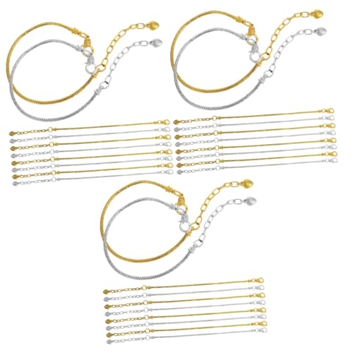 ARTIBETTER 3 Sätze Teiliges Schlangenkette Armband Für Diy Schmuck Verstellbare Armbänder Für Frauen Und Langlebig Und Elegant 10 Stück * 3 von Artibetter