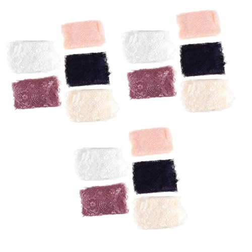ARTIBETTER 3 Sätze Teiliges Spitzenband Für Diy Kleidung Häkelspitze Für Bastelprojekte Gemischte Farben Hautfreundliches Material Für Partydesigns 5 Stück * 3 von Artibetter