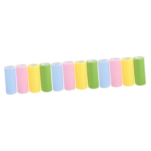 ARTIBETTER 3 Sätze Tüllband Diy Netzstoff Dekorationsband Für Hochzeitskleider Party Und Bastelbedarf Pastellfarben Für Geschenkpäckchen Und Ideen 4 Rollen * 3 von Artibetter