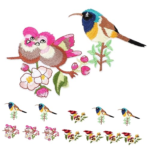 ARTIBETTER 3 Sätze Vogelartige Bügelpatches Applikationen Für Kleidung Und Taschen Zum Reparieren Und Dekorieren Von Jeans Shirts Jacken Etc 15 Stücke * 3 von Artibetter