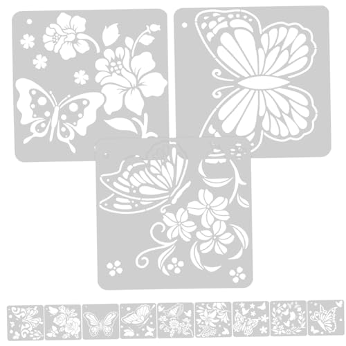 ARTIBETTER 3 Sätze Wandmalerei-vorlage Schablonen Für Sprühfarbe Schmetterlingsschablonen Zum Malen Schablonen Zum Malen Auf Holz Schablonen Zum Malen An Wänden 12 Blätter * 3 ARTIBETTER 3 Sätze Wandmalerei-vorlage Schablonen Für Sprühfarbe Schmetterlingsschablonen Zum Malen Schablonen Zum Malen Auf Holz Schablonen Zum Malen An Wänden 12 Blätter * 3 von Artibetter