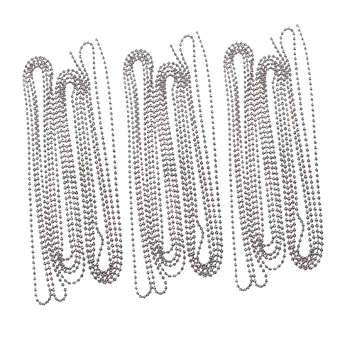 ARTIBETTER 3 Satz Teiliges Kugelkette mit Passenden Verbindern Langlebige Metallkette zum Basteln von Schlüsselanhängern Hundemarken und Anhängern Individuell Kürzbar ARTIBETTER 3 Satz Teiliges Kugelkette mit Passenden Verbindern Langlebige Metallkette zum Basteln von Schlüsselanhängern Hundemarken und Anhängern Individuell Kürzbar von Artibetter