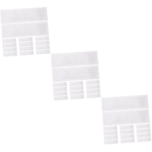 ARTIBETTER 3 Sets Selbstklebende Etiketten Transparente Taschenhüllen Business Taschen Organisationstaschen Wasserdichte Etiketten Wasserdichte Aufkleber Transparente Etikettenhalter von Artibetter