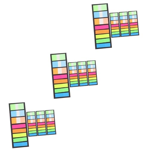 ARTIBETTER 3 Stück 4 Index-Label Buntes transparente Registerkarten Liste bunte Highlighter Büro Schule aufkleber klebrige Indexregisterkarten Markierungen Japanisches Papier von Artibetter