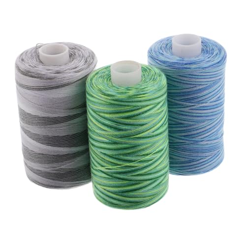 ARTIBETTER 3 Stück Buntes Leder Nähgarn Nähmaschinengarn Stickgarnspulen Stickgarn Zum Nähen Kordel Windspiel Gewachstes Garn Nähzubehör Polyester von Artibetter