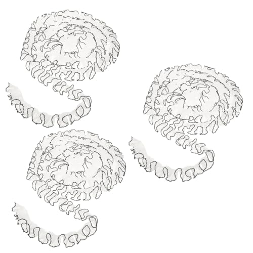 ARTIBETTER 3 Stück Dekoratives Spitzenband Breitem Vintage Lace für Hochzeitskleider und Diy Handwerksprojekte für Kleidung und Festdekoration von Artibetter