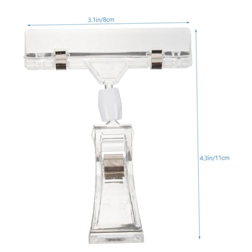 ARTIBETTER 3 Stück Doppelseitige Clip Kartenhalter Verstellbar Clip für Namensschilder Preisschilder Memo Halter Geeignet für Regale Körbe Büro und Ausstellungen von Artibetter