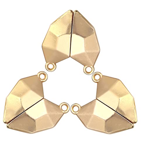 ARTIBETTER 3 Stück Herz-anhänger Herstellung Halskette Für Erwachsene Pärchen Armband Armbandverschlüsse Magnetverschlüsse in Herzform Magnetischer Diy-verschluss Legierung Golden von Artibetter