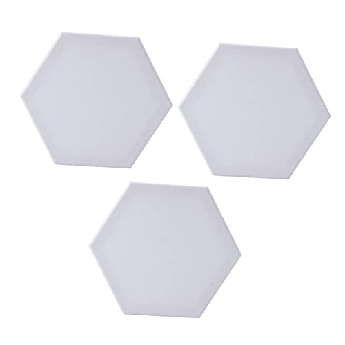 ARTIBETTER 3 Stück Hexagon Baumwoll Malplatte Seitenlänge Diy Künstlerleinwand für Öl und Acrylfarben für Hobby und Schule Vielseitig Einsetzbar von Artibetter