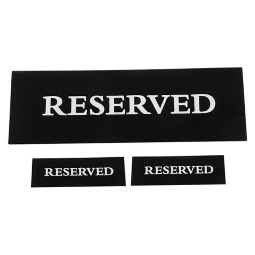 ARTIBETTER 3 Stück Kartenschild Kartenhalter Platzieren Schilder Für Restaurantreservierungen Hochzeitsstuhl Reservierte Schilder Für Die Hochzeit Reservierter Platz Acryl Black von Artibetter