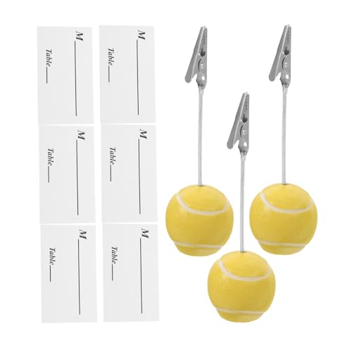 ARTIBETTER 3 Stück Kugel Memomappe Schreibtisch Fotohalter Bilderständer Kugel Büroklammer Bildhalter Für Tische Tisch Bildhalter Tischkartenhalter Fotoklammer Ständer Gelb ARTIBETTER 3 Stück Kugel Memomappe Schreibtisch Fotohalter Bilderständer Kugel Büroklammer Bildhalter Für Tische Tisch Bildhalter Tischkartenhalter Fotoklammer Ständer Gelb von Artibetter