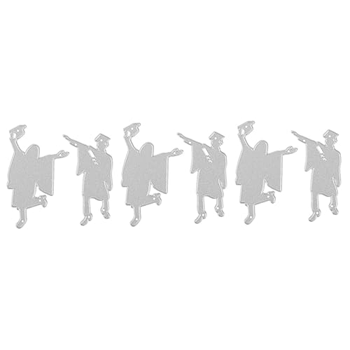 ARTIBETTER 3 Stück Messerform für die Abschlusssaison Absolventen formen Stanzform Schneiden Paper Art Society Schneidemesserform Stanzschablone für die Kartenherstellung Stanzformen Silver von Artibetter