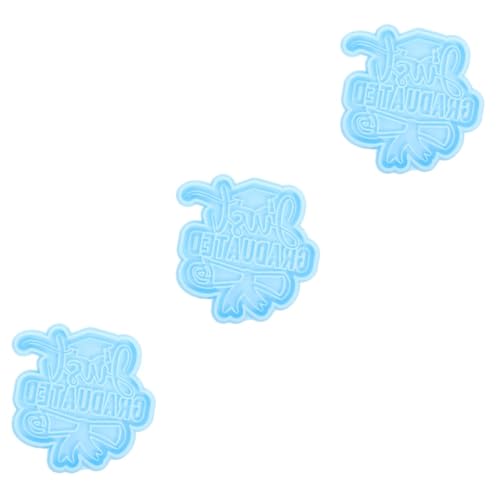 ARTIBETTER 3 Stück Schlüsselbundformen für Epoxidharz groß Herstellung Kappe Abschluss Zubehör schlüsselanhänger pendant the craft decor DIY Bastelform grad Schlüsselbundformen Kieselgel Blue von Artibetter