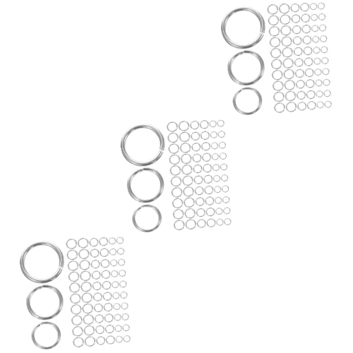ARTIBETTER 3 Stück Silber Sprungringe Multifunktionale Biegeringe für Schmuckherstellung und Diy Projekte Armbänder und Mehr von Artibetter