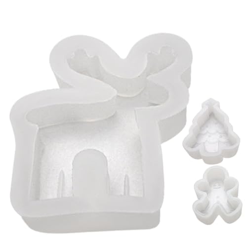ARTIBETTER 3 Stück Silikon Kerzenform für Weihnachten Antihaft Diy Aroma Kerzen Gießform Weihnachtsbaum Gingerbread Man und Rentier für Kerzenherstellung und Seifenbastelei ARTIBETTER 3 Stück Silikon Kerzenform für Weihnachten Antihaft Diy Aroma Kerzen Gießform Weihnachtsbaum Gingerbread Man und Rentier für Kerzenherstellung und Seifenbastelei von Artibetter