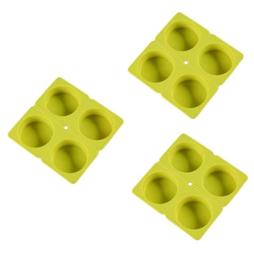 ARTIBETTER 3 Stück Silikon Seifenform Rund Hochtemperaturbeständige Silikonform für Diy Seifenherstellung Fach Zufälligen Farben Leicht zu Entformen für Kreative von Artibetter