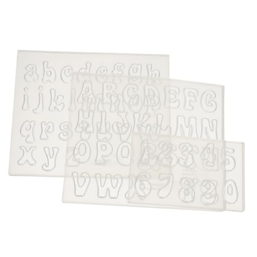 ARTIBETTER 3 Stück Silikonform res Buchstabenformen Schlüssel klein wiederverwendbar desk decoration silikongiesform schmuck machen gießform DIY-Werkzeuge aus Silikon Bastelzubehör Kieselgel von Artibetter