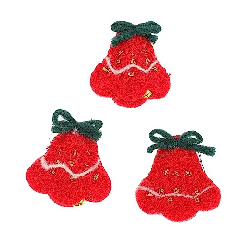 ARTIBETTER 3 Stück Teiliges Filz Patches Weihnachtsglocken Dunkelrot Wollfilz Applikationen für DIY Haaraccessoires und Weihnachtsbaumdekoration Festliche Stoffflicken ARTIBETTER 3 Stück Teiliges Filz Patches Weihnachtsglocken Dunkelrot Wollfilz Applikationen für DIY Haaraccessoires und Weihnachtsbaumdekoration Festliche Stoffflicken von Artibetter