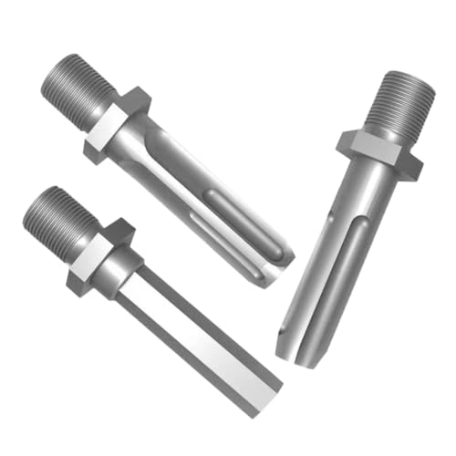ARTIBETTER 3 Stück Teiliges Impact Splitter Bohrer Adapter aus Stahl Verlängerungsstange für Bohrmaschine Robust und Vielseitig für Heimwerker Holzspalter und Mechanische Reparaturen von Artibetter