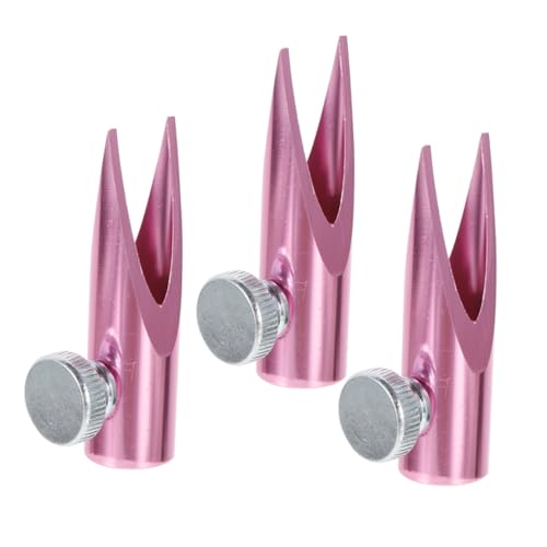 ARTIBETTER 3 Stück Teiliges Metall-spitzmesser mit U-förmigen Schlitzen Handlicher Bleistiftspitzer für Augenbrauen Holzstifte Stabile Aluminiumlegierung für Schule Büro und Künstlerbedarf von Artibetter