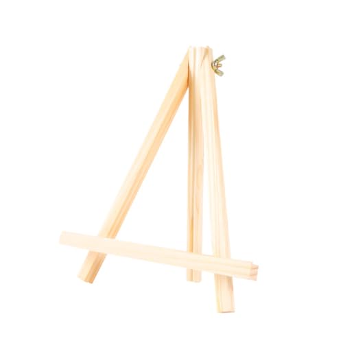 ARTIBETTER 3 Stück Teiliges Mini holzstaffelei Dreieckiger Tischständer für Fotos und Gemälde Robuste Kleine Staffelei aus Premium holz Glatt Verarbeitet für Schreibtischdekoration von Artibetter