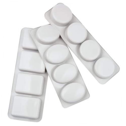 ARTIBETTER 3 Stück Teiliges Silikon Seifenform Flexible und Rutschfeste Formen für DIY Handgemachte Seifenherstellung Zufällige Farben Praktische Silikonformen für Projekte von Artibetter
