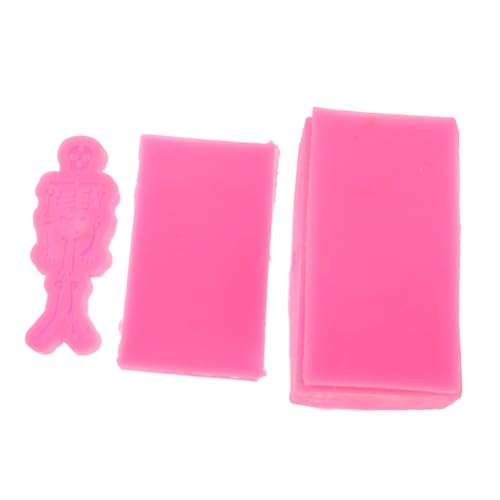 ARTIBETTER 3 Stück Teiliges Silikonform Skelett und Sarg für DIY Resin Schmuck Schlüsselanhänger Flexible Wiederverwendbare Knochenform für Epoxidharz Polymer Clay und Schokoladenbonbons von Artibetter