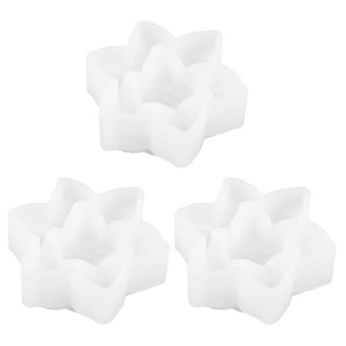 ARTIBETTER 3 Stück Teiliges Silikonform für Diy Lotusblumen Einfache Gießformen für Bastelanfänger für Handarbeiten und Schmuckherstellung von Artibetter