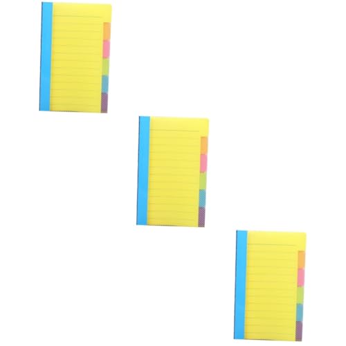 ARTIBETTER 3 Stück To Do Liste Haftnotizen Bunte Notizblöcke für Büro und Zuhause Selbstklebende Memo Pads Linierte Study Note Pads Praktische Notizen für Arbeit und Studium von Artibetter