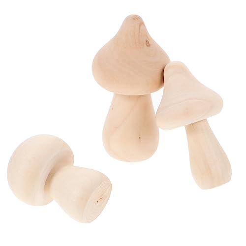 ARTIBETTER 3 Stück Unfertige Holzpilze Diy Bastelset Dekorationspilze für Handarbeiten und Partydekoration für Familienprojekte und Kunsthandwerk ARTIBETTER 3 Stück Unfertige Holzpilze Diy Bastelset Dekorationspilze für Handarbeiten und Partydekoration für Familienprojekte und Kunsthandwerk von Artibetter