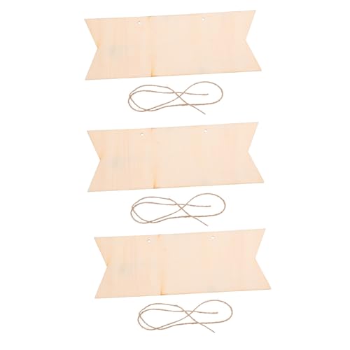 ARTIBETTER 3 Stück Unvollendete Holztafel Hängende DIY Dekoration für Hochzeiten Geschäfte und Bastelprojekte Blanko Holzschild zum Beschriften und Gestalten von Artibetter