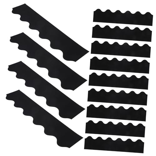 ARTIBETTER 30 Blatt Schwarzes Randpapier für Pinnwände Selbstklebende Dekorationsaufkleber für Klassenzimmer Schwarze Wellenbordüre für Schulprojekte und Kreative Gestaltung ARTIBETTER 30 Blatt Schwarzes Randpapier für Pinnwände Selbstklebende Dekorationsaufkleber für Klassenzimmer Schwarze Wellenbordüre für Schulprojekte und Kreative Gestaltung von Artibetter