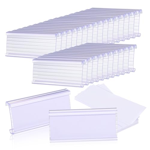 ARTIBETTER 30 Sets Drahtregal Zubehör Etikettenhalter Transparente Küchen Speisekammer Etiketten Etikettenhalter Für Drahtregal Pvc von Artibetter