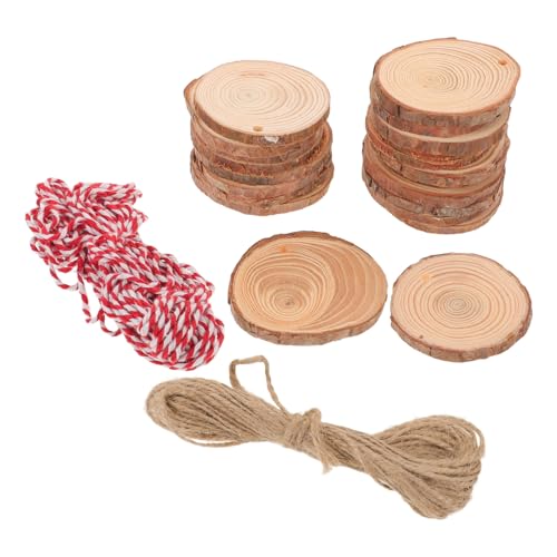 ARTIBETTER 30 Stk. Teiliges Runde Kiefernholzscheiben für DIY Basteln Hochzeitsdeko Weihnachtsornamente mit Jute Baumwollfaden Rustikale Holzscheiben für Handwerk und Dekoration ARTIBETTER 30 Stk. Teiliges Runde Kiefernholzscheiben für DIY Basteln Hochzeitsdeko Weihnachtsornamente mit Jute Baumwollfaden Rustikale Holzscheiben für Handwerk und Dekoration von Artibetter