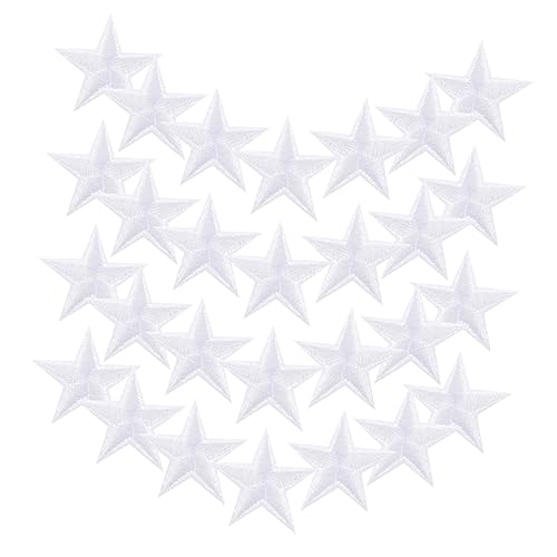 ARTIBETTER 30 Stück Aufbügel Patches Sternform Weiße Stickerei für Kleidung Hüte Taschen Glitzernde Patches zur Reparatur und Verschönerung von Textilien ARTIBETTER 30 Stück Aufbügel Patches Sternform Weiße Stickerei für Kleidung Hüte Taschen Glitzernde Patches zur Reparatur und Verschönerung von Textilien von Artibetter