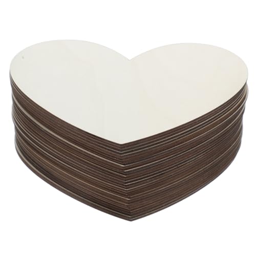 ARTIBETTER 30 Stück Blanke Herzförmige Holzspäne Dekoration Zeremonie Ausschnitte Ornamente Zum Basteln Unfertig Für Zuhause Innenbereich Hochzeit Tischstreuung Zedernholz Zum von Artibetter
