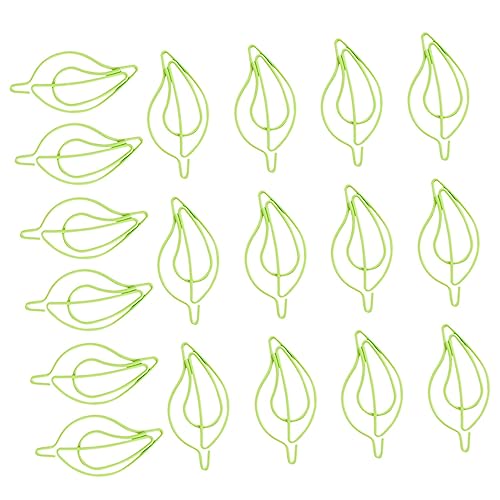 ARTIBETTER 30 Stück Blattförmige Büroklammern Flexible Papierclips für Dokumente Notizen und Fotos Kreative Praktische Klammern für Büro und Zuhause Grün Boxen À ARTIBETTER 30 Stück Blattförmige Büroklammern Flexible Papierclips für Dokumente Notizen und Fotos Kreative Praktische Klammern für Büro und Zuhause Grün Boxen À von Artibetter