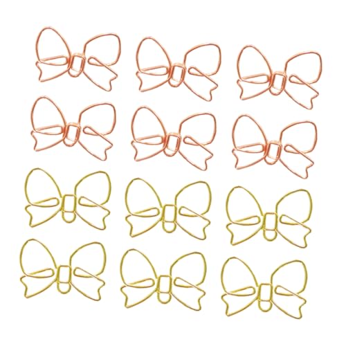 ARTIBETTER 30 Stück Büroklammer Mit Schleife Süße Büroklammern Süße Schulsachen Lesezeichen Mit Schleife Süße Lesezeichenclips Scrapbooking-clips Bowknot-büroklammern Planer-clips Metall von Artibetter