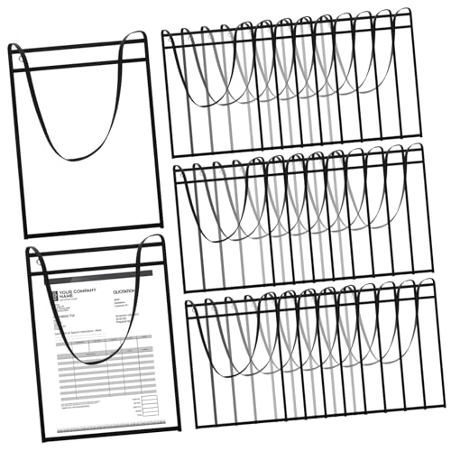 ARTIBETTER 30 Stück Hängender Tickethalter Papier Tasche Ärmel wiederverwendbar transparent büromaterial platzsparend Restaurantkartenhalterstreifen Shop-Ticket-Inhaber PVC Black ARTIBETTER 30 Stück Hängender Tickethalter Papier Tasche Ärmel wiederverwendbar transparent büromaterial platzsparend Restaurantkartenhalterstreifen Shop-Ticket-Inhaber PVC Black von Artibetter