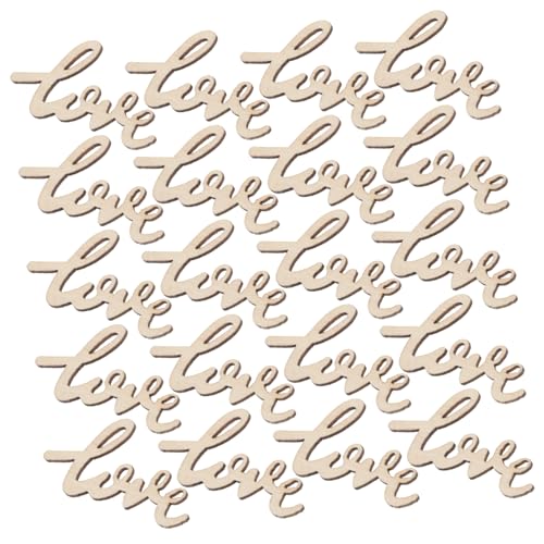 ARTIBETTER 30 Stück Hochzeitshackschnitzel Brief Ausgeschnitten Ornament Liebe Form Holz Beige ARTIBETTER 30 Stück Hochzeitshackschnitzel Brief Ausgeschnitten Ornament Liebe Form Holz Beige von Artibetter