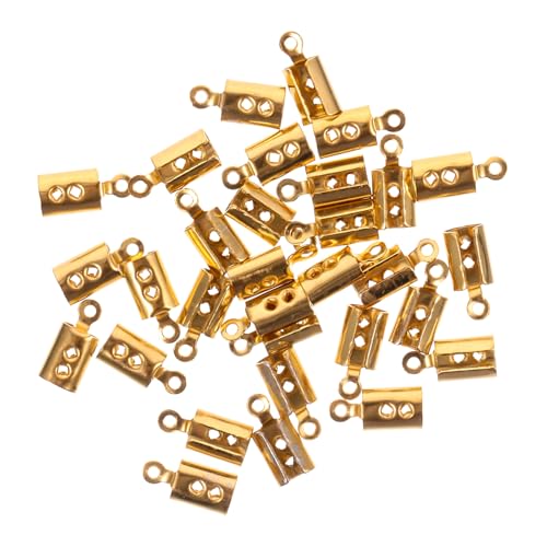 ARTIBETTER 30 Stück Lederbandclip Armbänder Verschlüsse Verbindungsverschluss Aus Metall Schmuckschnalle Verschluss Für Halskette Schnallen Für Armband Schmuckzubehör Golden Rostfreier Stahl von Artibetter