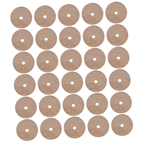 ARTIBETTER 30 Stück Log-Rad für Zubehör activity wohnungsdeko bastel materialien holzspielsachen holzbausatz Räder zum Basteln aus Holz Holzräder Autoräder aus Holz hölzern von Artibetter