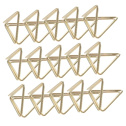 ARTIBETTER 30 Stück Notizhalter aus Metall büroartikel büromaterial visitenkarten halterung Tischkartenhalter Papier Dusche dreieckige Memoclips Büroklammern klein Aluminiumlegierung Golden ARTIBETTER 30 Stück Notizhalter aus Metall büroartikel büromaterial visitenkarten halterung Tischkartenhalter Papier Dusche dreieckige Memoclips Büroklammern klein Aluminiumlegierung Golden von Artibetter