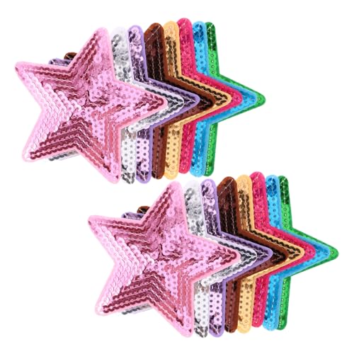 ARTIBETTER 30 Stück Paillettenabzeichen Stoffaufkleber Funkelnes Auf Flecken Paillettenflicken Aufbügeln Aufnäher Zum Aufbügeln in Großen Mengen Sternstoffflecken Plastik Rosa ARTIBETTER 30 Stück Paillettenabzeichen Stoffaufkleber Funkelnes Auf Flecken Paillettenflicken Aufbügeln Aufnäher Zum Aufbügeln in Großen Mengen Sternstoffflecken Plastik Rosa von Artibetter